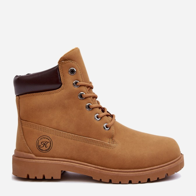 Trapery męskie wysokie sznurowane Memeni 40 Camel (5905677973235) - obraz 1