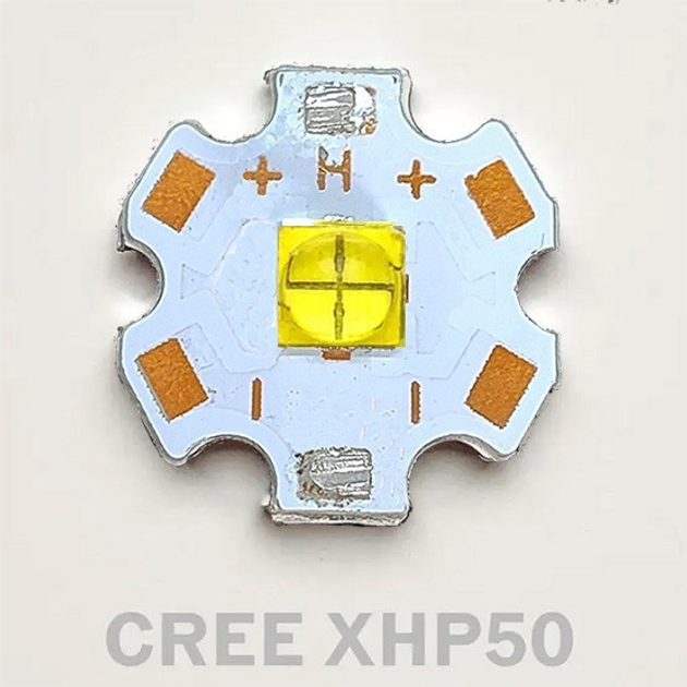 Светодиод на радиаторе (подложке) Cree XHP50 [3.7V, 2500Lm, 15-19W ...