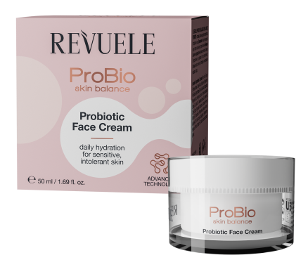 Крем для обличчя із пробіотиками Revuele Probio Skin Balance 50 мл(5060565105744) - Фото 1 Крем для обличчя із пробіотиками Revuele Probio Skin Balance 50 мл(5060565105744) - зображення 1