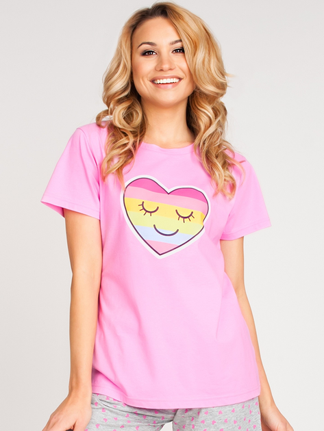 Піжама (шорти+футболка) жіноча Yoclub PIA-0021K-A110 XL Різнокольорова (5903999457587) - зображення 2