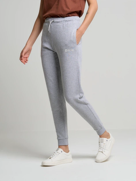 Спортивні штани жіночі Big Star 190038 XXL Світло-сірі (5900714541583) - зображення 2