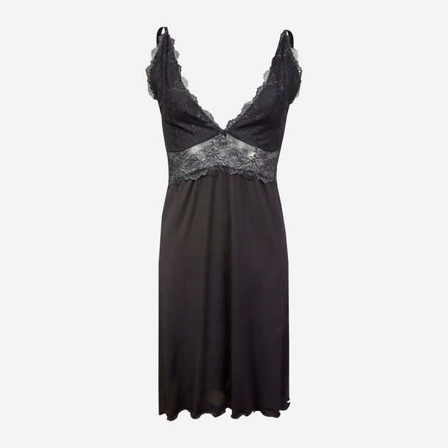 Нічна сорочка жіноча DKaren Slip Pia XL Чорна (5903251461178) - зображення 1