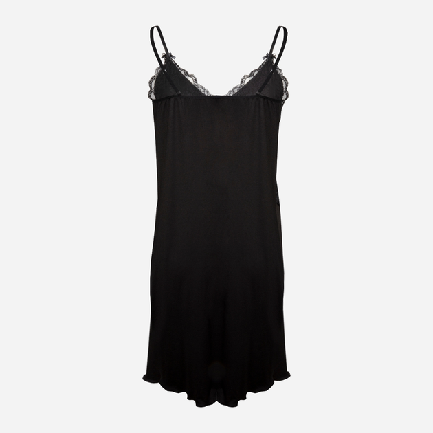 Koszula nocna damska z koronką DKaren Slip Zuwena XL Czarna (5903251468665) - obraz 4