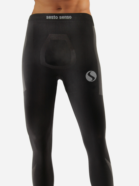 Spodnie legginsy termiczne męskie Sesto Senso CL42 L/XL Czarne (5904280038645) - obraz 1