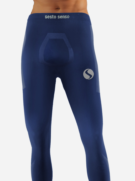 Spodnie legginsy termiczne męskie Sesto Senso CL42 XXL/XXXL Granatowe (5904280038621) - obraz 1