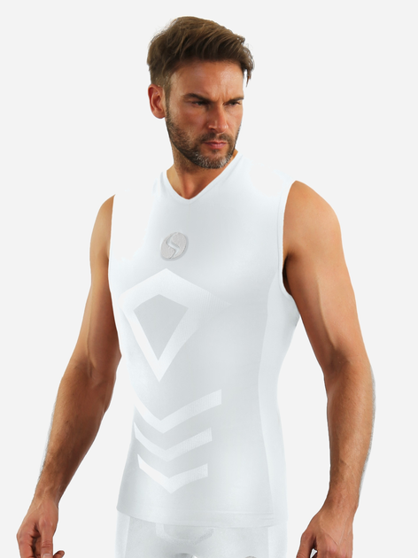 Koszulka męska termiczna bez rękawów Sesto Senso CL38 S/M Biała (5904280037433) - obraz 1