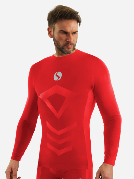 Koszulka męska termiczna długi rękaw Sesto Senso CL40 XXL/XXXL Czerwona (5904280038171) - obraz 1