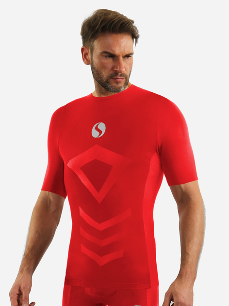 Koszulka męska krótki rękaw Sesto Senso CL39 XXL/XXXL Czerwona (5904280037907) - obraz 1