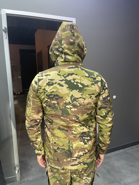 Куртка тактическая Squad, Softshell, Мультикам, размер XL, теплая флисовая куртка для военных софтшелл - изображение 2