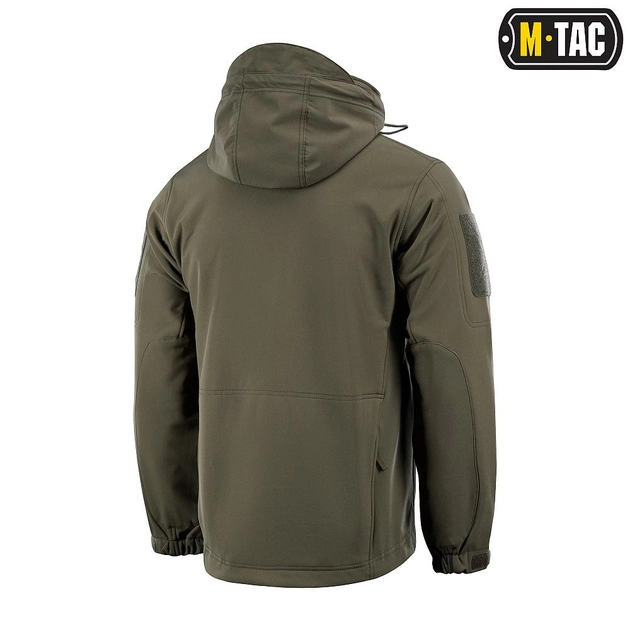 M-tac комплект Shoft Shell куртка з підстібкою, штани тактичні, рукавички, рюкзак олива XS - зображення 2