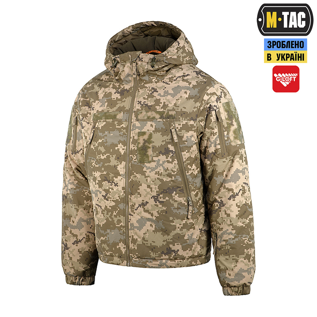 M-tac комплект ЗСУ тактична куртка, штани з наколінниками, кофта, термобілизна, рукавички L - зображення 2