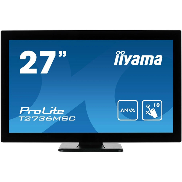 Монитор 27" AMVA Iiyama T2736MSC-B1 сенсорный экран Черный - изображение 1