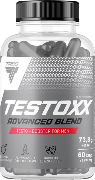 Бустер тестостерону Trec Nutrition Testoxx 60 капсул (5902114040611) - зображення 1