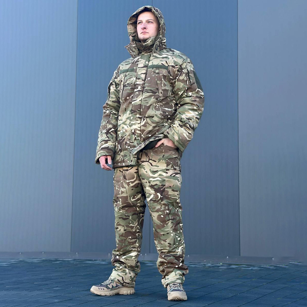 Чоловічий зимовий Костюм "Кордон-6" Куртка + Штани / Польова форма на флісі саржа мультикам розмір S - зображення 1