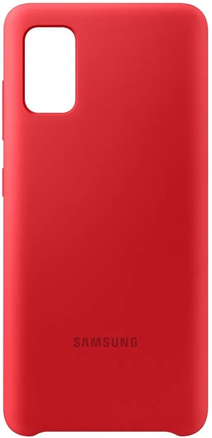 Etui Beline Silicone do Samsung Galaxy A41 Red (5903657574533) - obraz 1