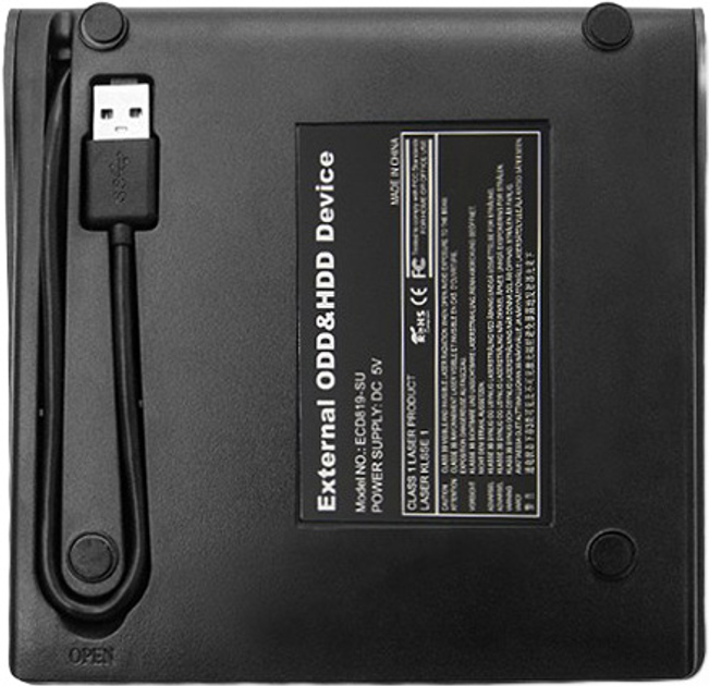 Відсік для оптичного приводу Qoltec CD/DVD SATA USB 2.0 (5901878518633) - зображення 3