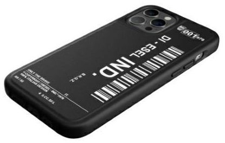 Панель Diesel Moulded Case Core Barcode Graphic для Apple iPhone 12/12 Pro Black-white (8718846084994) - зображення 5
