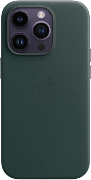 Панель Apple MagSafe Leather Case для Apple iPhone 14 Pro Forest green (194253345572) - зображення 1