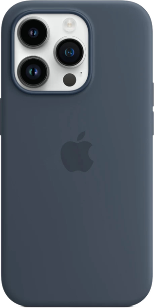 Etui Apple MagSafe Silicone Case do Apple iPhone 14 Pro Storm Blue (194253416470) - obraz 1