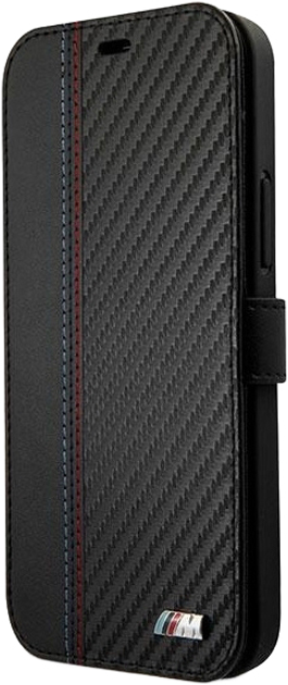 Чохол-книжка BMW M Collection Carbon Stripe для Apple iPhone 12 mini Black (3700740492758) - зображення 2