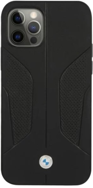 Etui BMW Leather Perforate Sides do Apple iPhone 12 Pro Max Black (3666339011000) - obraz 2