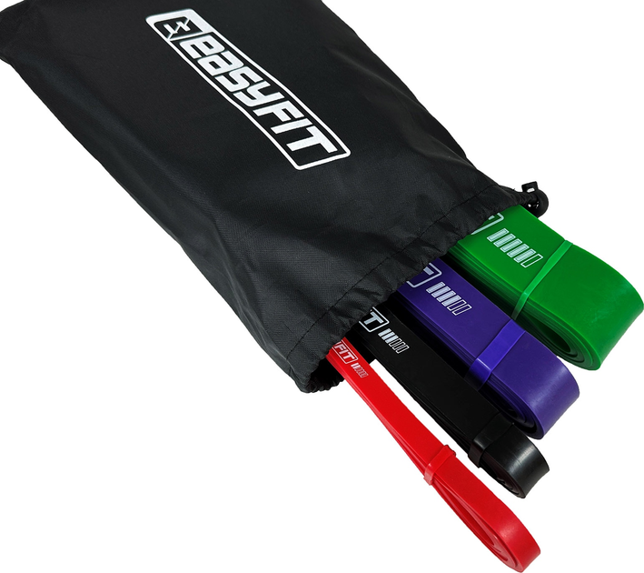 Гумові петлі-еспандери Easyfit Origin 2-65 кг (4 шт) Гумки для фітнесу, підтягування на турніку та тренувань EF-2654s (56002880) - зображення 4