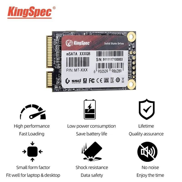 SSD mSata 256Gb KingSpec MT-256 - зображення 4