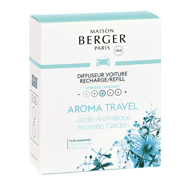 Картридж Аромадифузора в машину (2шт.) Maison Berger AROMA Travel - Aromatic Garden (6439-BER) - изображение 3