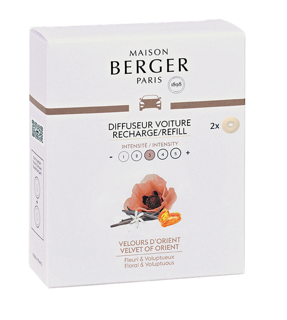 Картридж Аромадифузора в машину (2шт.) Maison Berger Velvet of Orient (6974-BER) - изображение 3