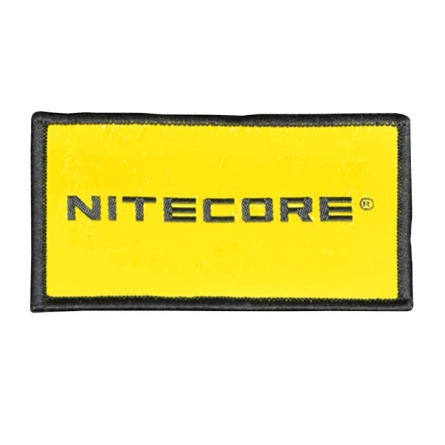 Патч Nitecore (76x45мм, velcro), жовтий - зображення 1