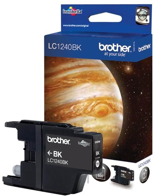 Tusz Brother LC1240 BK Ink do MFC-J4410DW/J4510DW/J4610DW/J4710DW 600 arkuszy Black (5014047562228) - obraz 1