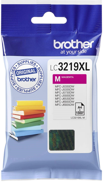 Tusz Brother LC3219 M XL do MFC-J5330DW/J5335DW/J5730DW/J5930DW/J6530DW/J6930DW/J6935DW 1500 arkuszy Magenta (4977766762205) - obraz 1