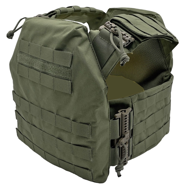 Плитоноска Plate Carrier зі швидким скиданням Cordura 600 D Олива (olive) MELGO - зображення 1