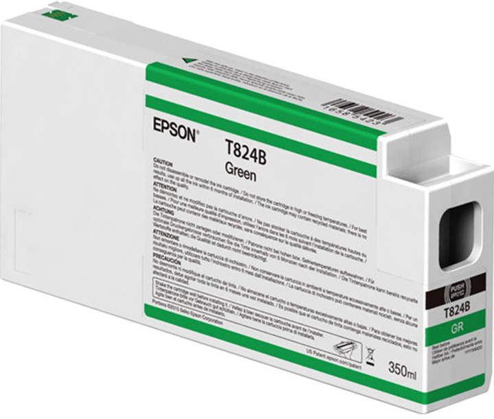 Tusze do drukarek Epson T824B00, Green 350 ml (10343917699) - obraz 1