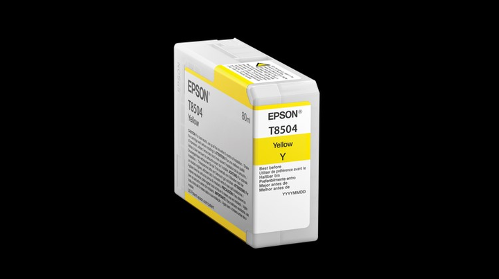 Tusze do drukarek Epson T850400, Yellow 80 ml (10343914896) - obraz 1