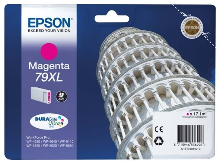 Tusz Epson DURABrite 79 XL Ultra Magenta 17 ml (8715946536002) - obraz 1