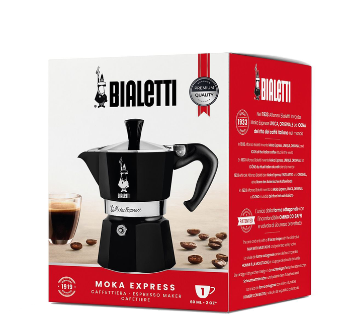 Kawiarka Bialetti Cafeteira Moka Espresso czarna 60 ml (AGDBLTEXP0058) - obraz 2