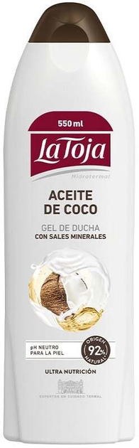 Żel pod prysznic La Toja Aceite Coco Gel Crema Ducha 550 ml (8410436433464) - obraz 1
