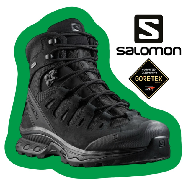 Черевики тактичні Salomon Quest 4D GTX Forces 2 Black (Чорний) 43.5 - зображення 2