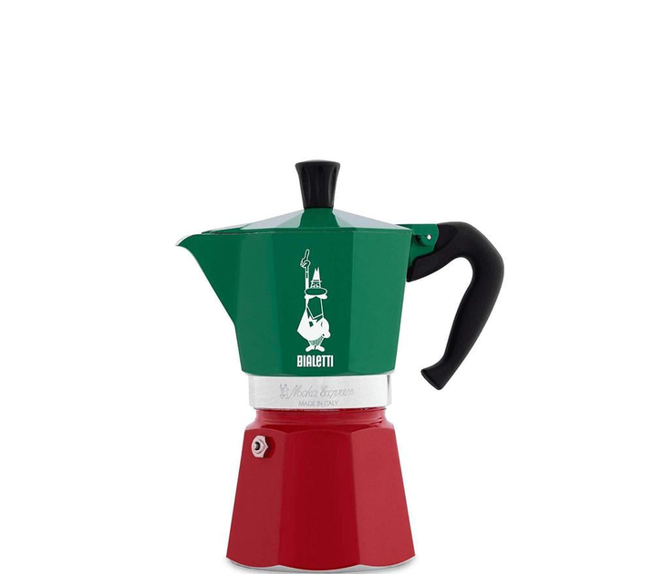 Kawiarka Bialetti Cafeteira Moka Espresso Italia Tricolore 270 ml (AGDBLTZAP0026) - obraz 1