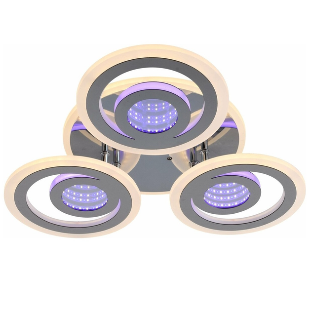 Светодиодная люстра на три плафона с LED подсветкой 2700-6400К с ...
