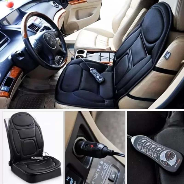 Массажная накидка на кресло Massage JB-616C 12/220V LY55 12 Вт Черная - изображение 2