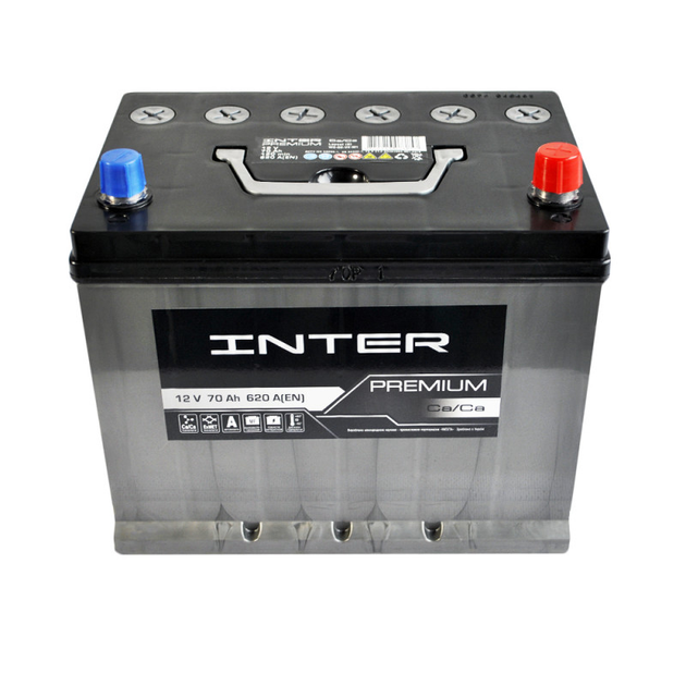 Автомобільний акумулятор INTER Premium Asia 70Ah 620A R+ (D26) - зображення 2