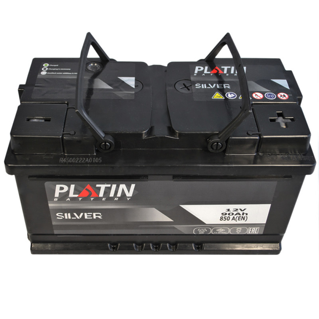 Автомобільний акумулятор PLATIN Silver MF 90Ah 850A R+ (L4B) - зображення 2