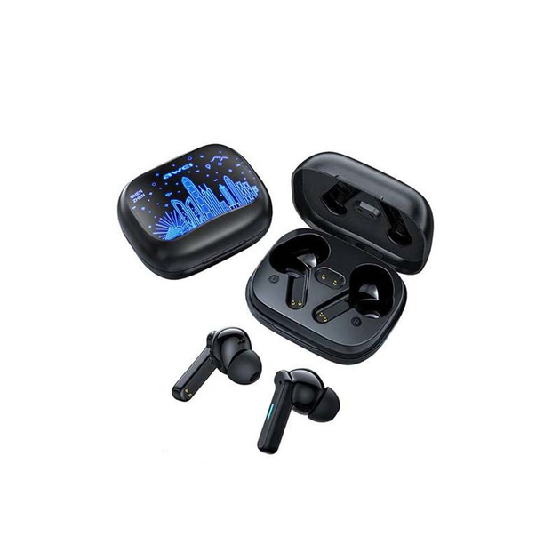 Беспроводные вакуумные Bluetooth наушники в кейсе AWEI T53 ANC Черные ...