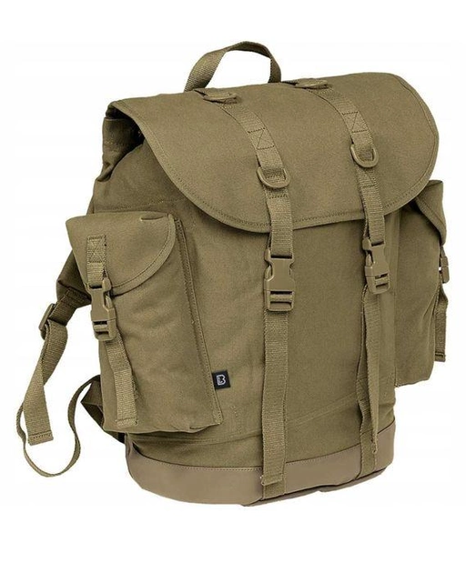 Рюкзак сумка BRANDIT 40 л Оливковий 50 х 45 х 21 см дволямковий із регульованими ременями та ручкою для перенесення з базою для модульної системи Molle - зображення 1