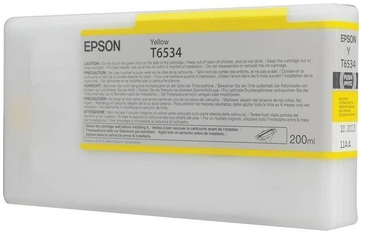 Tusz Epson T6534 200 ml Yellow (10343877641) - obraz 1