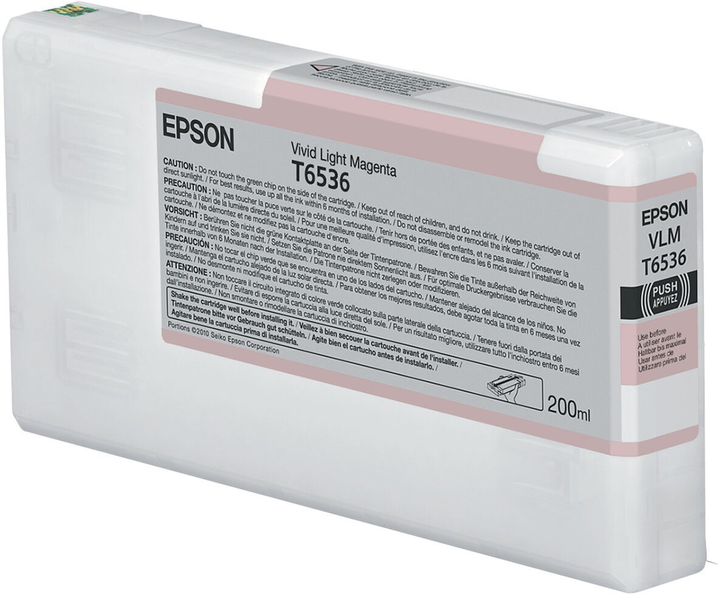 Tusz Epson T6536 200 ml Vivid Light Magenta (10343877665) - obraz 1