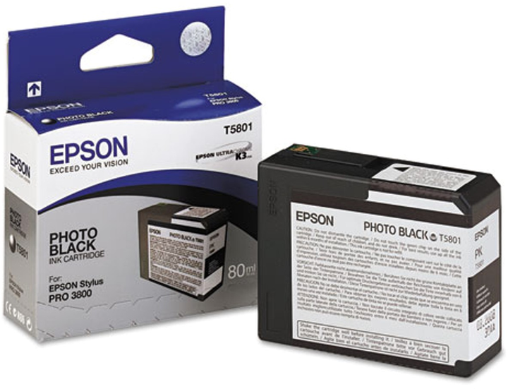 Картридж з чорнилом Epson T5801 UltraСhrom K3 80 ml Чорний Фотографічний (10343858770) - зображення 1