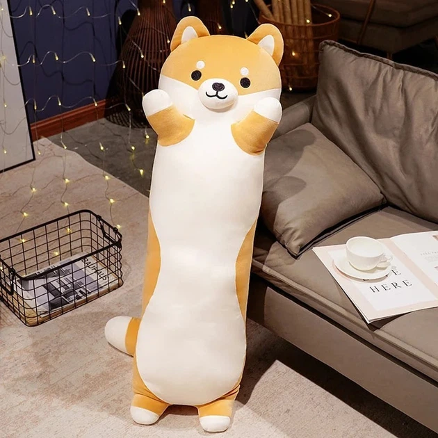 М'яка іграшка подушка Обіймашка My Kigu Собака Коргі Батон Антистрес Коричнева 100 см (9042) - зображення 2